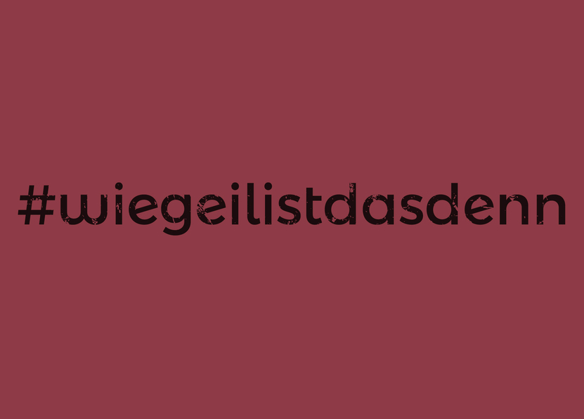 wiegeilistdasdenn hashtag - Postkarte jetzt online verschicken