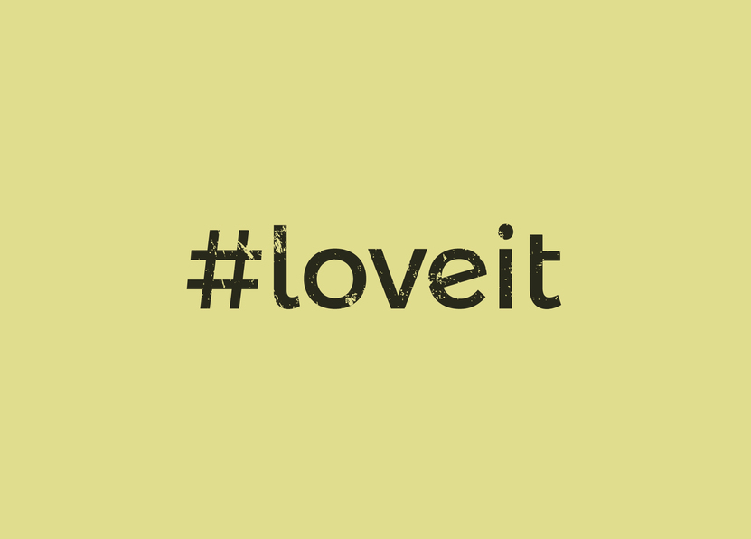 loveit hashtag - Postkarte jetzt online verschicken