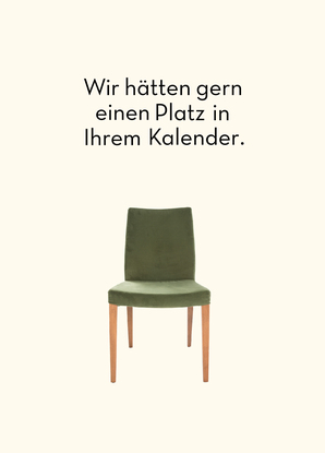 Platz in Ihrem Kalender - Postkarte jetzt online verschicken