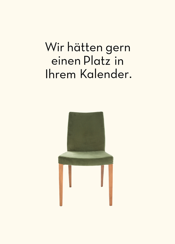 Platz in Ihrem Kalender - Postkarte jetzt online verschicken