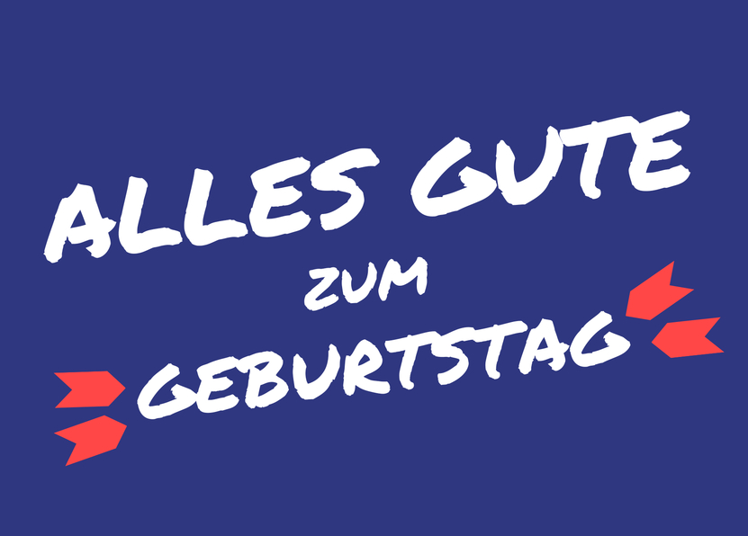 Alles Gute zum Geburtstag Pfeile Geburtstagskarte online