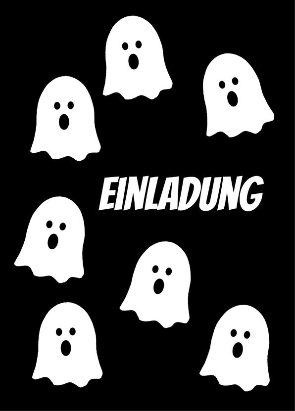 Gespenster Einladung - Postkarte jetzt online verschicken