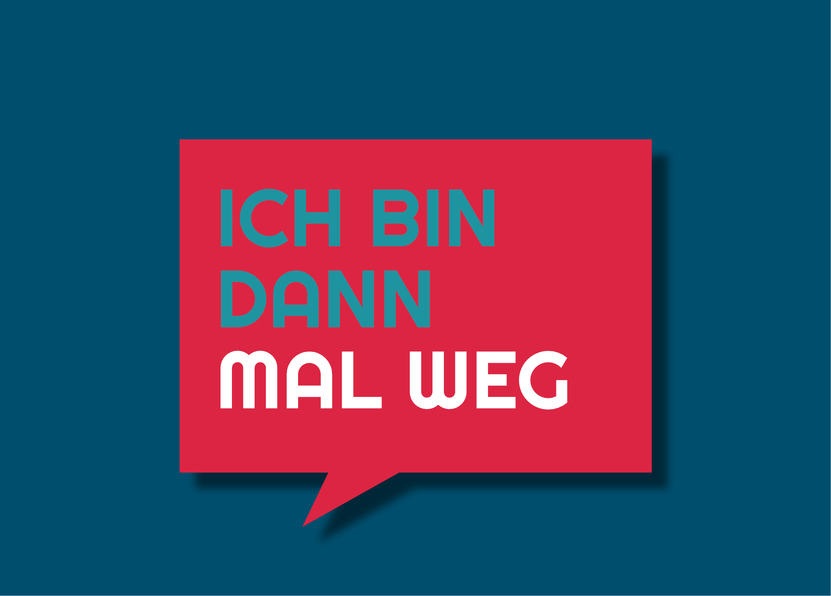 Ich bin dann mal weg - Postkarte versenden