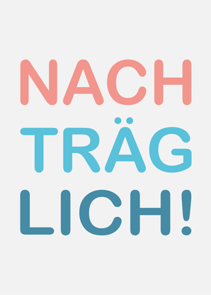 Nachträglich zum Geburtstag gratulieren per Postkarte