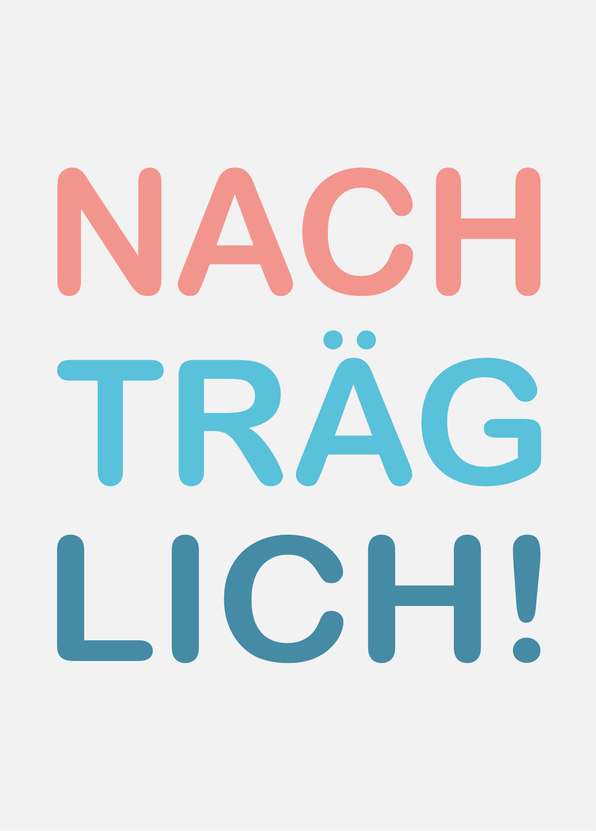 Nachträglich zum Geburtstag gratulieren per Postkarte