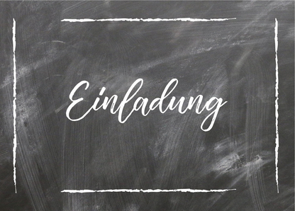 Einladung Tafel - Postkarte jetzt online verschicken