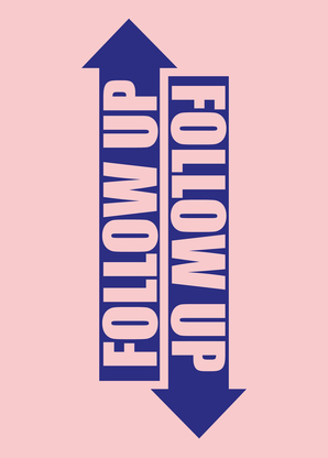 Follow Up Pfeile - Postkarte jetzt online verschicken