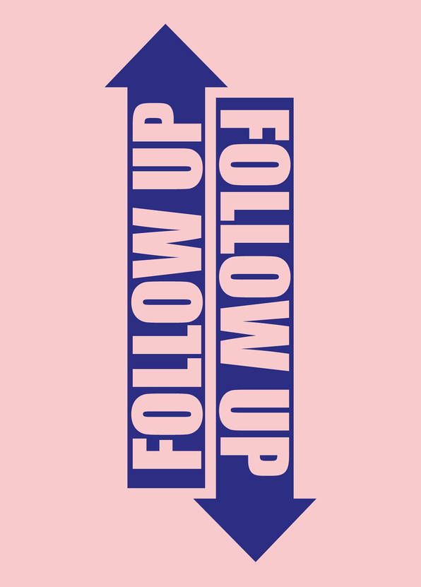 Follow Up Pfeile - Postkarte jetzt online verschicken