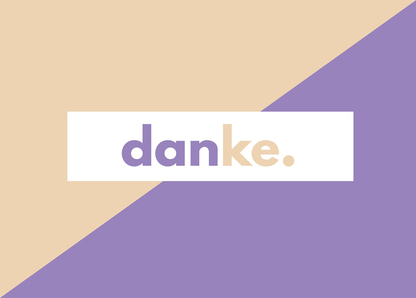 Danke schräg - Postkarte jetzt online verschicken