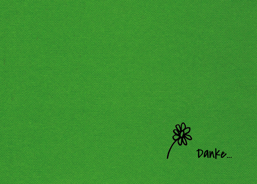 Danke mit Blume - Postkarte jetzt online verschicken