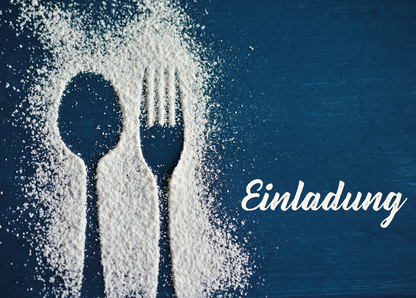 Einladung Besteck - Postkarte jetzt online verschicken