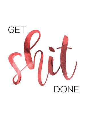 Get shit done - Postkarte jetzt online verschicken
