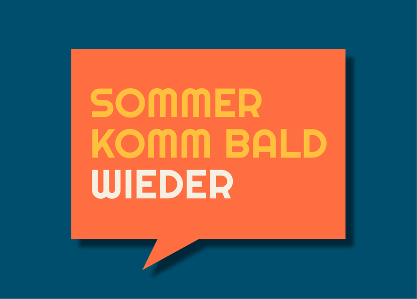 Sommer komm bald wieder - Postkarte verschicken