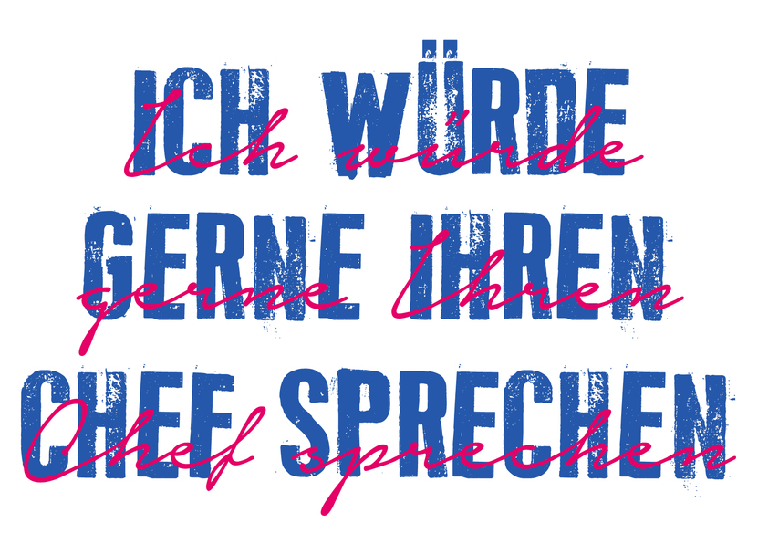 Ich würde gerne Ihren Chef sprechen - Postkarte verschicken