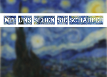 Mit uns sehen Sie schärfer - Postkarte versenden