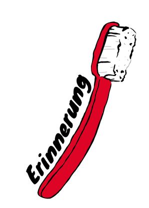 Erinnerung Zahnbürste - Postkarte online versenden