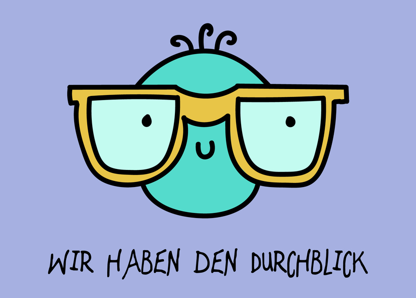 Wir haben den Durchblick - Postkarte versenden