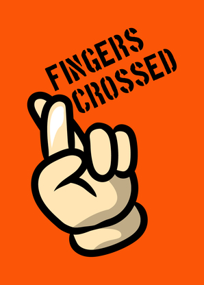 Fingers crossed - Postkarte per Post versenden