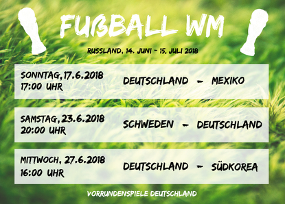 Fußball WM Vorrundenspiele - Postkarte online verschicken