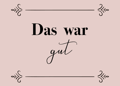 Das war gut - Postkarte jetzt online verschicken