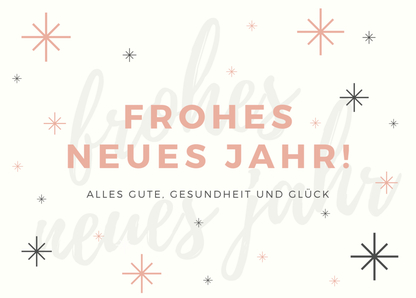 Frohes neues Jahr. Alles Gute, Gesundheit und Glück