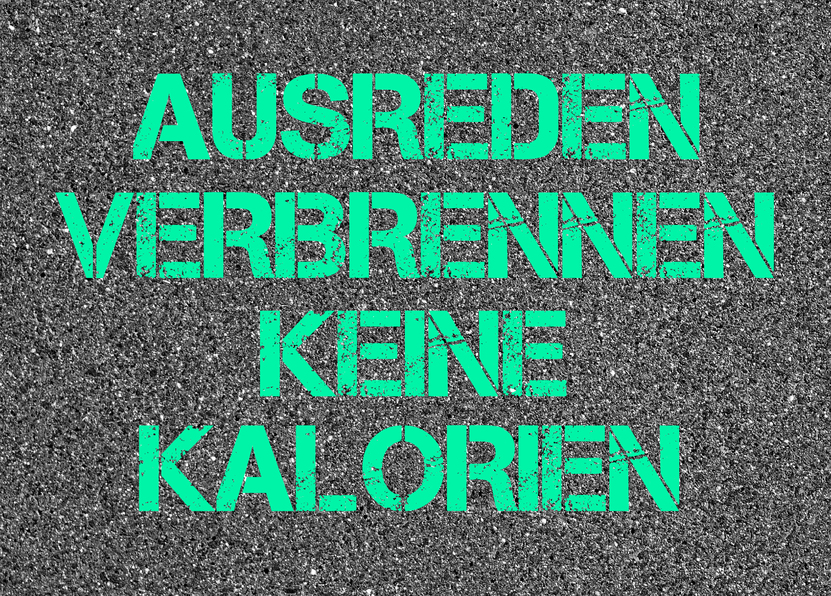 Ausreden verbrennen keine Kalorien - Postkarte verschicken