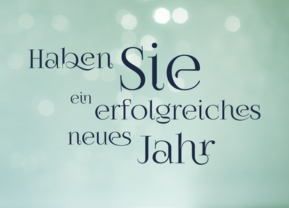 Haben Sie ein erfolgreiches neues Jahr - Postkarte verschicken