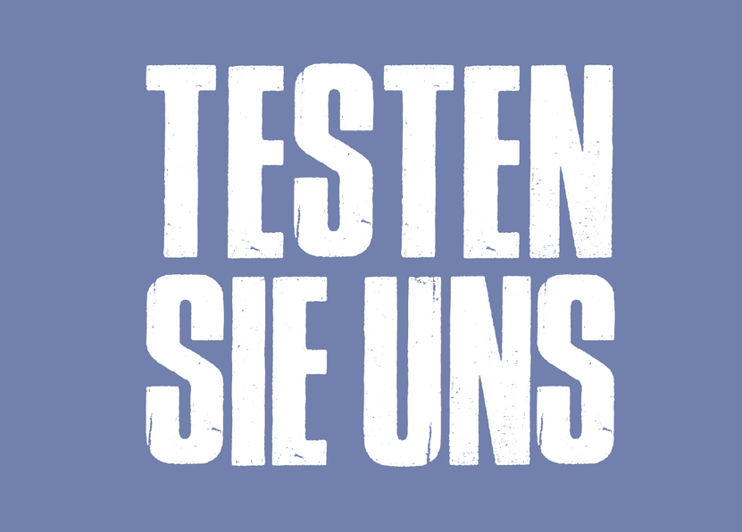 Testen Sie uns