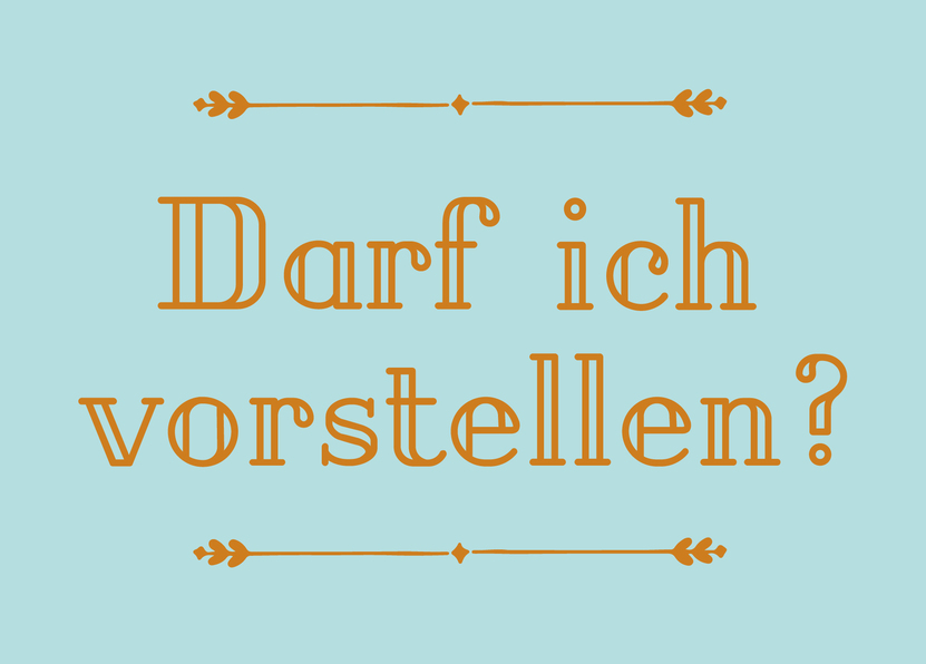 Darf ich vorstellen? - Postkarte jetzt online verschicken