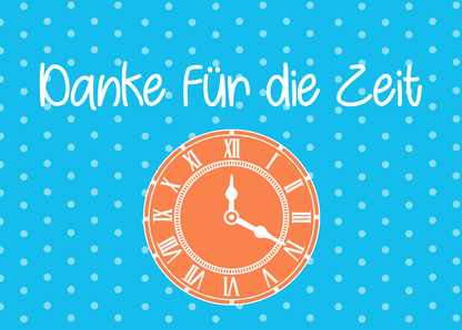 Danke für die Zeit - Postkarte jetzt online verschicken
