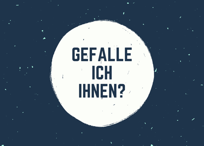 Gefalle ich Ihnen? Postkarte verschicken