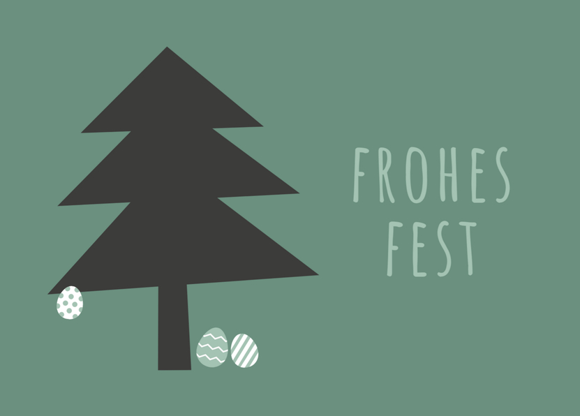 Frohes Fest Ostereier Osterkarte verschicken