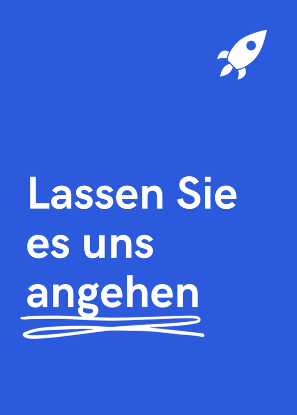 Lassen Sie es uns angehen - Postkarte online versenden