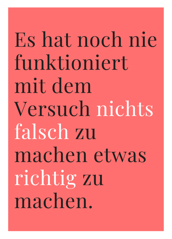 Es hat noch nie funktioniert mit dem Versuch...
