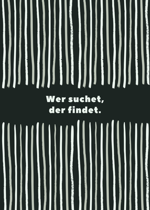 Wer suchet der findet - Postkarte online verschicken