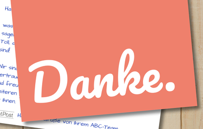 Danke sagen!