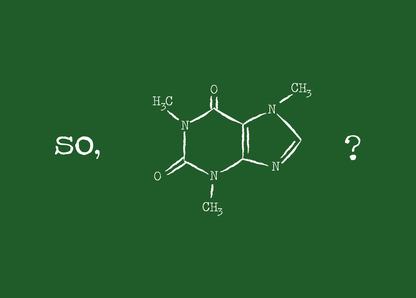Koffein chemisches Element - Postkarte versenden