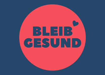 Bleib gesund - Postkarte online verschicken