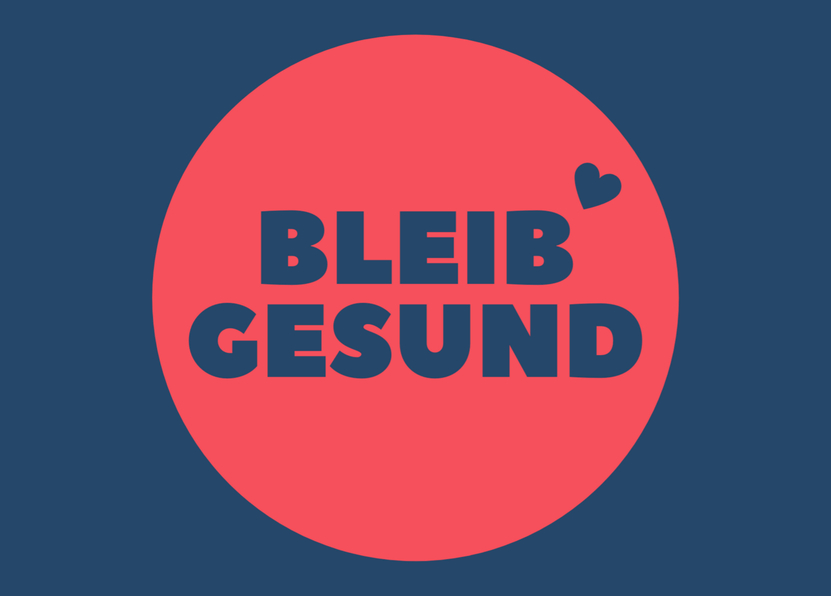 Bleib gesund - Postkarte online verschicken