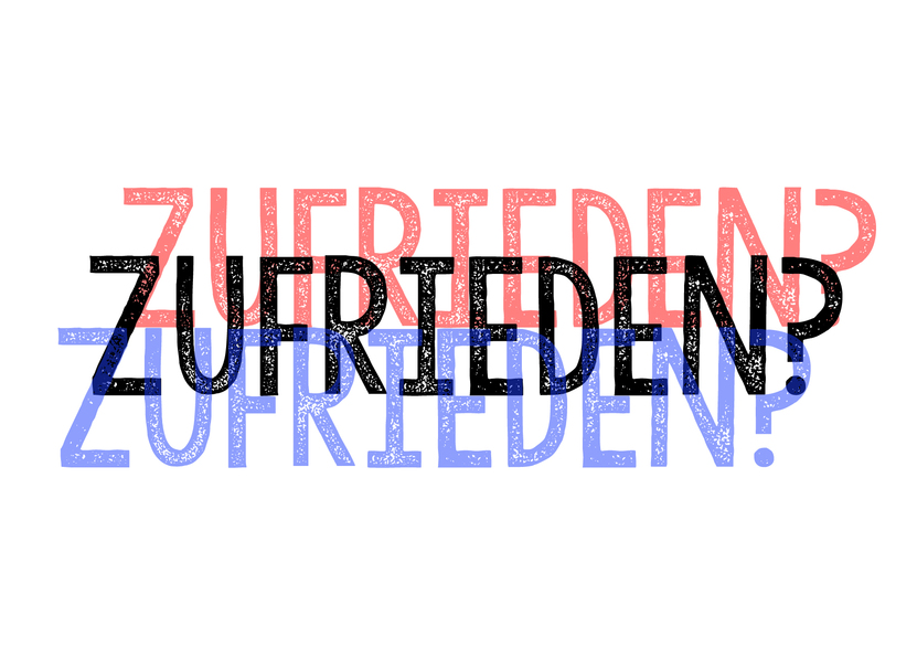 Zufrieden? - Postkarte jetzt online verschicken