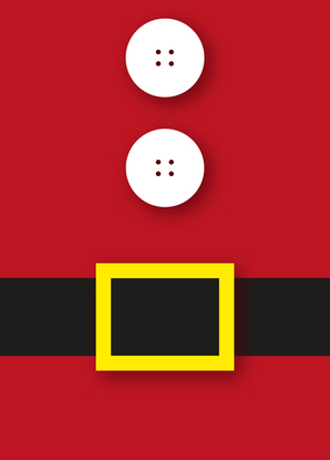 Weihnachtsmann-Anzug - Postkarte jetzt online verschicken