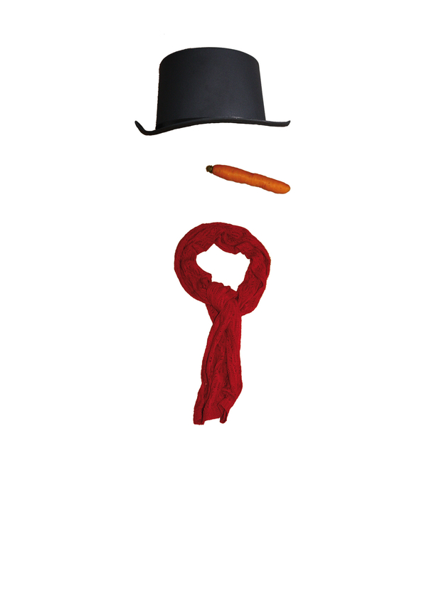 Schneemann ohne Schnee