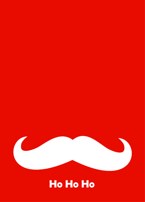 Hipster Ho ho ho - Postkarte versenden