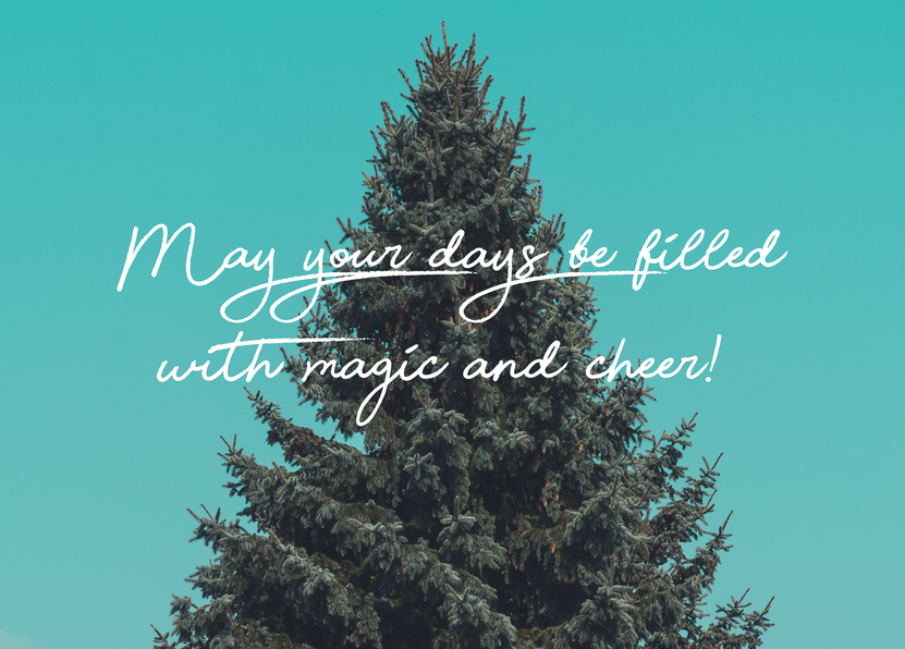 Magic and cheer - Postkarte jetzt online verschicken