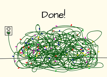 Done Lichterkette - Postkarte jetzt online verschicken