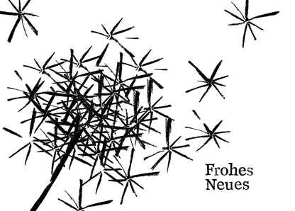 Frohes Neues mit Wunderkerze - Postkarte versenden