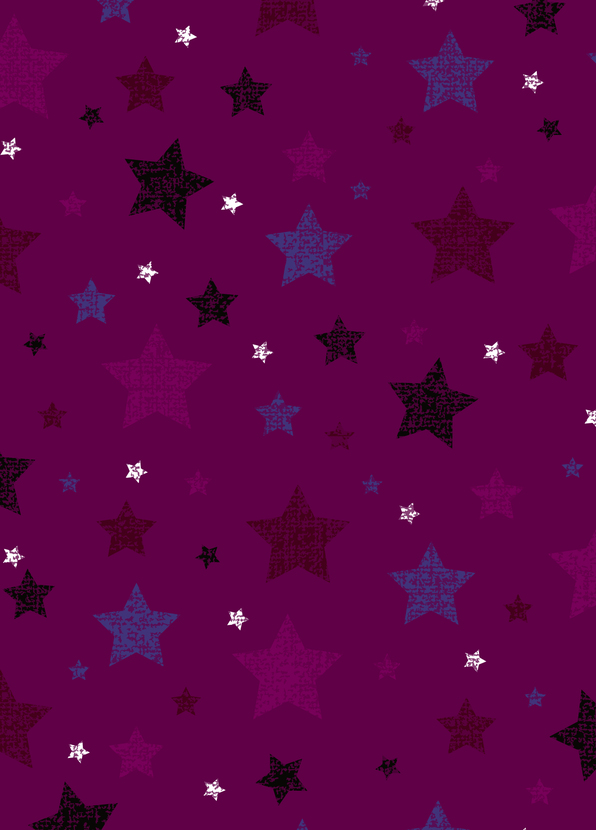 Sterne lila - Postkarte jetzt online verschicken