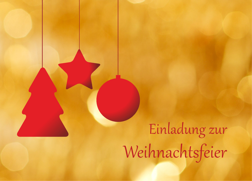 Einladung zur Weihnachtsfeier Anhänger
