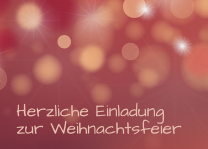 Herzliche Einladung zur Weihnachtsfeier online verschicken
