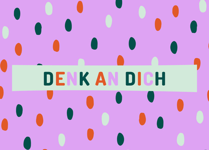 Denk an dich - Postkarte online verschicken